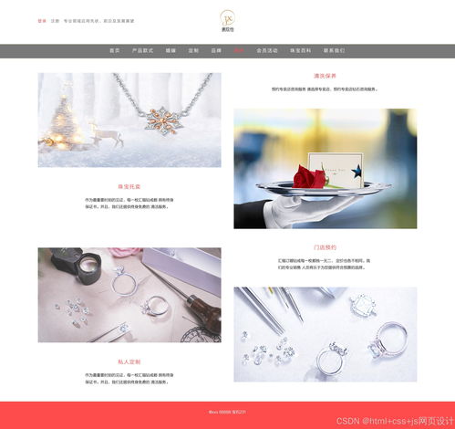 html css js網(wǎng)頁設(shè)計(jì) 電商 珠寶珠寶行業(yè)的專業(yè)領(lǐng)域應(yīng)用先狀 前沿及發(fā)展展望13個(gè)頁面